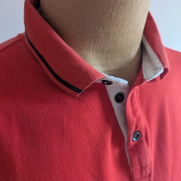 🇮🇹Trussardi Red Polo Shirt with Classic Design - Picture 2 of 13